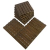 image:imageMCombo 10 Pieces Patio Wood Deck Tiles 12 x 12 inches Interlocking Flooring Oiled Finish for Outdoor Balcony and Backyard Light BrownLight Brown
