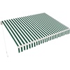 Green with White Stripes