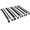 White with Black Stripes