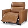 image:imageMCombo 272 Oversized Power Recliner Chair Zero Gravity Recliner with Solid Wood Legs USB A amp C Charge Ports Wall Hugger Power Reclining Chair for Living Room Breathable Faux Leather HL178 TanCognac Tan