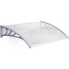 image:imageMCombo 398 x 378 Window Awning Outdoor Polycarbonate Hollow Sheet Door Patio Canopy 60554040 Brown Board with Black BracketClear Board with Gray Bracket