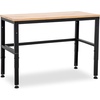 image:imageMCombo 48 Adjustable Workbench with Oak Wood Top Overall Steel Frame Worktable for Garage Workstation for Workshop and Home Improvement WD48