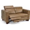 image:imageMCombo 614 Zero Wall Hugger Power Loveseat Recliner Sofa HL198M1 Grey  Power Headrest USB A amp C Charge Ports Solid Wood Legs Small Spaces Living Room Breathable Faux LeatherGinger