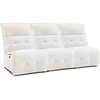image:imageMCombo 957 inch Wall Hugger Power Recliner Sofa with USB amp Type C Ports for Small Spaces Oversized Recliner Sectional Couches for Living Room ALR013SET Cream WhiteCream White