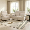 image:imageMCombo Arden Wall Hugger Power Reclining Sofa Set 3Piece PR635H1  PetFriendly FabricUSB Charging PortsChairLoveseatSofafor Small SpacesBeige