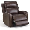 image:imageMCombo Genuine Leather Power Recliner Chair Zero Wall Hugger Recliner for Small Spaces with Power Headrest USB amp TypeC Charging Ports Compact for Living Room amp RV PR693 Dark BrownDark Brown