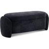 image:imageMCombo Linen Upholstered Ottoman with Hidden Storage Padded Footstool Bench with SoftClose Lid for Bedroom Entryway amp Living Room Dcor Model W713 Dark BlueDark Blue