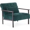 image:imageMCombo Modern Accent Chairs Chenille Upholstered Armchair Ergonomics Lounge Chair for Living Room HQ417 1 Dark BlueDark Green