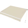 image:imageMCombo Patio Awning 10x8 Feet Sunshade Canopy for Manual Retractable Awnings 4627 Beige 10x8ftOffwhite
