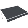 image:imageMCombo Patio Awning 10x8 Feet Sunshade Canopy with HalfCassette for Manual Retractable Awnings 4679 BeigeDark Grey