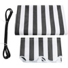 Grey with White Stripes