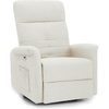 image:imageMCombo Power Swivel Glider Recliner Chair Electric Rocker Recliner Chairs with USB Charging Ports for Living Room and Nursery Fabric 7763 Cream WhiteCream White
