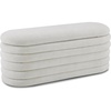 image:imageMCombo Storage Ottoman Bench Upholstered Fabric End of Bed Bench with Storage Footstool for Bedroom Living Room Entryway W495 GreyCream White