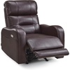 image:imageMCombo Triple Motor Power Rocker Recliner with Adjustable Headrest FSC Certified Oversized Leather Recliner Chair for Living Room Nursery Infinite Position USB amp TypeC 6277 Navy BlueDark Brown