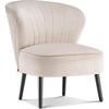 image:imageMCombo Velvet Accent Chair Tufted Club Chairs Upholstered Side Chair with Legs Vanity Chair for Living Room Bedroom 4720 2 Cream WhiteCream White