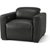 image:imageMCombo Wall Hugger Power Recliner Chair for Adult ST280 Black  256 ExtraWide Recliner Power Headrest Zero Gravity USB A amp C Charge Ports Living Room Breathable Faux LeatherBlack