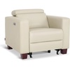 image:imageMCombo Zero Wall Recliner Chair Wall Hugger Power Recliner Chair with Adjustable Headrest High Wood Leg USB amp Type C Dual Charge Ports for Living Room Small Spaces HL128 Textile GreyBeige