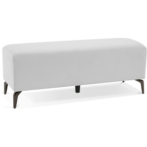 image:imageBarberPub Waiting Room Chairs Salon Furniture Office Reception Bench Ottoman Bench Lobby Guest Chairs for Entryway Store Faux Leather W704 Dark GreyCream White