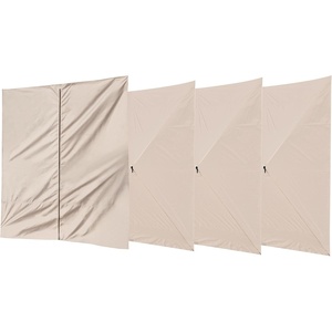 image:imageMCombo 10x10ft 5Sided PopUp Gazebo Tent Only Screened Outdoor Shelter with Netting Quick Setup Patio Pavilion No Wind Panels Included 1024 Silver Gray 10x10ft PopUp Gazebo Tent OnlyTan