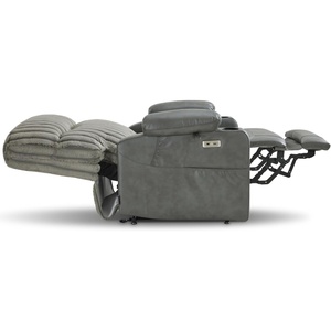 image:imageMCombo 180 Lay Flat Power Lift Recliner Chair for Elderly Dual Motor Lift Chair with FullBody Heating for Sleeping Extra Wide SeatImitation Rabbit Fur R7123 Light GreyDark Grey