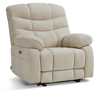 image:imageMCombo 27 Oversized Recliner Power Recliner Chair for Big and Tall Zero Gravity Recliner with USB Charge Ports Side Pockets for Living Room Fabric PR677 BeigeBeige