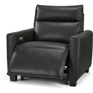 image:imageMCombo 272 Oversized Power Recliner Chair Zero Gravity Recliner with Solid Wood Legs USB A amp C Charge Ports Wall Hugger Power Reclining Chair for Living Room Breathable Faux Leather HL178 TanDark Grey