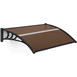 image:imageMCombo 398 x 378 Window Awning Outdoor Polycarbonate Hollow Sheet Door Patio Canopy 60554040 Brown Board with Black BracketBlack BracketBrown Board