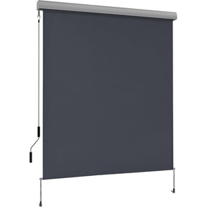 image:imageMCombo 551 Outdoor Drop Down Awning Patio Roller Shades Protective Valance for Porch 4209 Dark Grey 551x984Dark Grey
