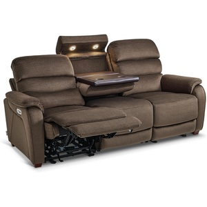 image:imageMCombo 616 Wall Hugger Power Loveseat Recliner Reclining Loveseat with Adjustable Headrest USB Charge Ports Wood Legs for Living Room RVs Small Spaces Fabric ST258M1 Loveseat CoffeeCoffee
