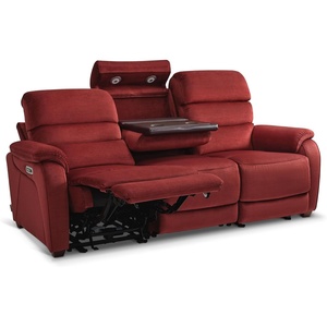 image:imageMCombo 616 Wall Hugger Power Loveseat Recliner Reclining Loveseat with Adjustable Headrest USB Charge Ports Wood Legs for Living Room RVs Small Spaces Fabric ST258M1 Loveseat CoffeeBurgundy