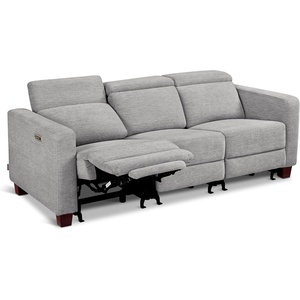 image:imageMCombo 622 Reclining Loveseat Wall Hugger Power Loveseat Recliner Sofa with Adjustable Headrest USB A amp C Charge Ports Wood Legs for Living Room Fabric HL198M1CoffeeGrey
