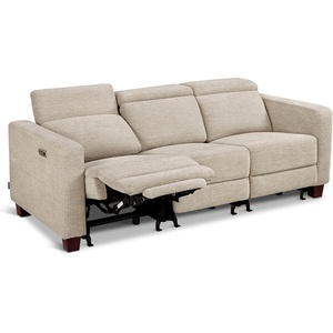 image:imageMCombo 622 Reclining Loveseat Wall Hugger Power Loveseat Recliner Sofa with Adjustable Headrest USB A amp C Charge Ports Wood Legs for Living Room Fabric HL198M1CoffeeBeige