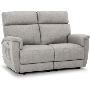 image:imageMCombo 708 Zero Gravity Power Loveseat Recliner Sofa with Massage and Dual Heating Adjustable Headrest USB amp Type C Port for Living Room Fabric PR606M2 Dark GreyMist Grey