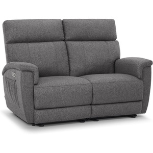 image:imageMCombo 708 Zero Gravity Power Loveseat Recliner Sofa with Massage and Dual Heating Adjustable Headrest USB amp Type C Port for Living Room Fabric PR606M2 Dark GreyDark Grey