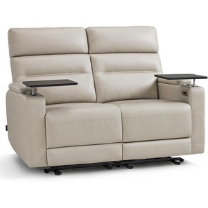 image:imageMCombo 73 Wall Hugger Oversized Power Reclining Loveseat with Console and Outlets for Small Spaces RV Loveseat Sofa with Armrest Storage USB amp Type C Ports 360 Swivel Tray Table RV02M2Light Grey