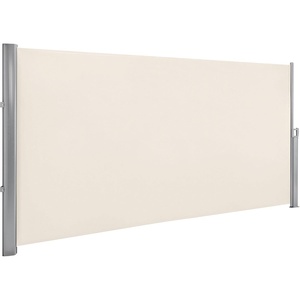 image:imageMCombo 78 x 138 Aluminium Patio Retractable Side Awning Fully Assembled Waterproof Sunshade Privacy Screen for Garden Balcony and Pools Beige 78x138Beige