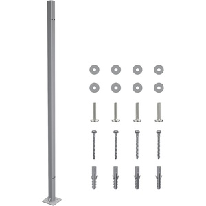 image:imageMCombo Awning Support Post Support Pole for NoWall Installation Compatible with Aluminum Single Side Awnings Grey