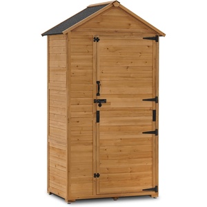 image:imageMCombo Large Outdoor Storage Cabinet with 3 Shelves 80 Inches Tall Outside Storage Shed with Floor Oversize Garden Shed for Yard Lawn Patio 1998