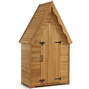 image:imageMCombo Large Outdoor Storage Cabinet with 6 Shelves 39 x 23 x 68 ft Tall Storage shed Wood Garden Tool Shed for Yard Patio Lawn 1955