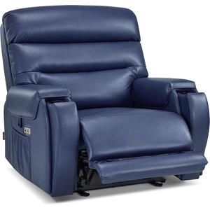 image:imageMCombo Oversized Power Recliner Chair with Adjustable Headrest for Big and Tall Zero Gravity Recliner with Heat and Massage USB amp Type C Ports Cup Holders for Living Room 6186 Cream WhiteNavy Blue