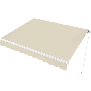 image:imageMCombo Patio Awning 10x8 Feet Sunshade Canopy for Manual Retractable Awnings 4627 Beige 10x8ftOffwhite