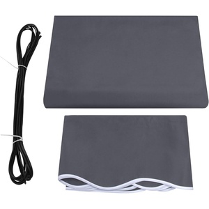 image:imageMCombo Patio Awning 111x95 Feet Fabric Replacement Sunshade Canopy for Retractable Awnings 111x95 ft BurgundyGray
