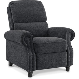 image:imageMCombo Pushback Recliner Chair Chenille Upholstered Accent Chairs Adjustable Reclining Sofa with Easy Lounge for Living Room Office 4865 GreyGrey