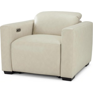 image:imageMCombo Wall Hugger Power Recliner Chair for Adult ST280 Black  256 ExtraWide Recliner Power Headrest Zero Gravity USB A amp C Charge Ports Living Room Breathable Faux LeatherCream White