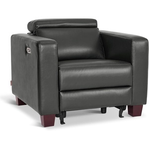image:imageMCombo Zero Wall Recliner Chair Wall Hugger Power Recliner Chair with Adjustable Headrest High Wood Leg USB amp Type C Dual Charge Ports for Living Room Small Spaces HL128 Textile GreyDark Grey
