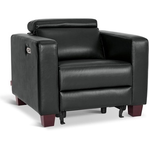 image:imageMCombo Zero Wall Recliner Chair Wall Hugger Power Recliner Chair with Adjustable Headrest High Wood Leg USB amp Type C Dual Charge Ports for Living Room Small Spaces HL128 Textile GreyBlack