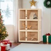 image:imageLovupet Large Wooden Cat House Villa Luxury Triple Cat Condo with Scratching Pad Openable Cover and Wheels Kitten Cage Indoor CT32
