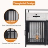 image:imageMCombo 30 Furniture Style Dog Crate Wooden Pet Crate End Table Double Doors Kennel with Storage Drawers 0649 WhiteWhite