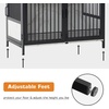 image:imageMCombo 34 Furniture Style Dog Crate with Storage Shelves Heavy Duty Wooden Dog Cage End Table Triple Doors Pet House Indoor 1368 WhiteWhite
