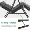 image:imageMCombo 3Seat Convertible Porch Swing for Various Postures Reclining Outdoor Swing Chair with Chain Armrest Patio Glider Chair with Thickened Cushions for Backyard Garden Dark GrayDark Gray